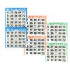 American Games Bingo Paper Game Cards - 2 Cards - 3 Sheets - 250 Books per Pack - 3 Colors, Made in USA view 1