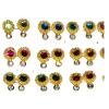 Basuri Creation Laddu Gopal Beautiful Deity Earings/Deity Tops for All Idols/Mix Colours/Set of 6 (Size 4no) 2214 view 2