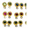 Basuri Creation Laddu Gopal Beautiful Deity Earings/Deity Tops for All Idols/Mix Colours/Set of 6 (Size 4no) 2214 view 3