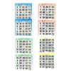 American Games Bingo Paper Game Cards - 2 Cards - 4 Sheets - 125 Books per Pack - 4 Colors, Made in USA view 1