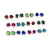 Basuri Creation Laddu Gopal Beautiful Deity Earings/Deity Tops for All Idols/Mix Colours/Set of 6 (Size7no) 2209 view 3