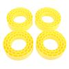 CHICIRIS Silicone RC Tire Inserts Double Layer Design 1.55 Inch for Offroad RC Cars Shock Absorbing Crawler Upgrade (Yellow) view 2