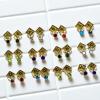 Basuri Creation Laddu Gopal Beautiful Deity Earings/Deity Tops for All Idols/Mix Colours/Set of 6 (Size 8no) 2210 view 3