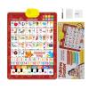 2025 New Talking Wall Chart for Kids English and Spanish Learning Posters Electronic Interactive Alphabet Wall Chart with Songs, Numbers, Animal Words & Piano for Ages 1-6 Language Learning view 1