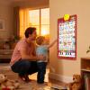 2025 New Talking Wall Chart for Kids English and Spanish Learning Posters Electronic Interactive Alphabet Wall Chart with Songs, Numbers, Animal Words & Piano for Ages 1-6 Language Learning view 3