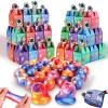 28 Pack Kids Valentines Day Galaxy Slime Gift Set with Greeting Card Box Stress Relief Fidget Toy for Classroom Exchange School Prizes Birthday Supplies view 1