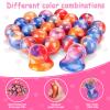 28 Pack Kids Valentines Day Galaxy Slime Gift Set with Greeting Card Box Stress Relief Fidget Toy for Classroom Exchange School Prizes Birthday Supplies view 3