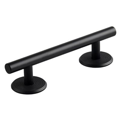 JISADER Fingerboards Round Rails Finger Skateboard Rail Stainless Steel Educational Toy Professional Creative Accessory Obstacle Rail, Black 15 cm