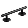 JISADER Fingerboards Round Rails Finger Skateboard Rail Stainless Steel Educational Toy Professional Creative Accessory Obstacle Rail, Black 15 cm view 1