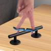 JISADER Fingerboards Round Rails Finger Skateboard Rail Stainless Steel Educational Toy Professional Creative Accessory Obstacle Rail, Black 15 cm view 3
