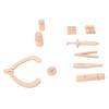 SUNGOOYUE Doctors Set for Kids, Beech Wood Pretend Medical Playset with Stethoscope, Role Play Kit for Preschoolers 2-6 Years Home and Kindergarten view 2