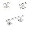 JISADER Fingerboards Round Rails Finger Skateboard Rail Stainless Steel Educational Toy Professional Creative Accessory Obstacle Rail, Silver 15 cm view 4