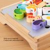 Diydeg Wooden Kids BBQ Grill Playset, Multifunction Simulation Kitchen Toy with 25 PCS Food and Grilling Tools, Toddlers Boys Girls Age 3+ view 2