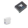 BoxWave Charger Compatible with Vex Robotics IQ Robot Brain (2nd Gen) (228-6480) - PD miniCube (100W), 100W 3 PD Port Wall Charger International - Winter White view 1