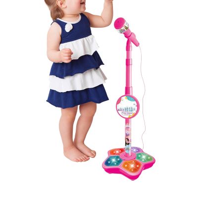 Kids Microphone Toy | Portable LED Stage Lights Speaker Microphone With Stand | Singing, Podcast, Recording & Streaming Toy For Teens & Children | Christmas & Birthday Gift For Parties, Studio Fun & C
