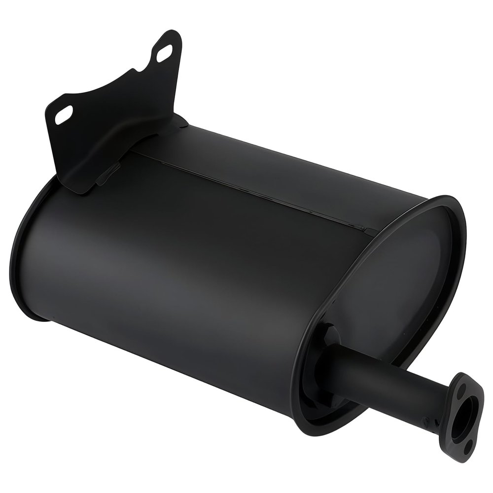 byepica 188 Engine Muffler for Gx390 Generators, Exhaust Silencer Kit with 1.97 in Outlet, Round Black Shell for Duromax, Firman