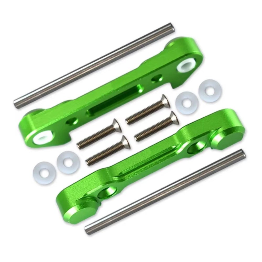 BOQEXSS RC Car Swing Arm for Losi Lasernut U4 Tenacity Db Tt 1/10 Rc Car Metal Front Lower Suspension Arm Mount Fixed Block Los234019 Los234023 Los234021(Green)