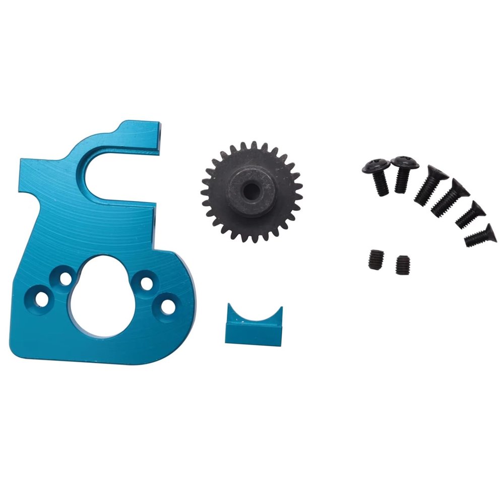 YTRASDF RC Car Accessories Compatible with Wltoys 144001 124019 124018 Remote Control Car Upgrade Parts Modification Spare Motor Mount Holder with Gear