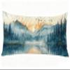 Long Body Pillow for Adults 16x47 Inch, Landscape Bed Pillows Sunset Double Sided Print Linen Throw Pillows Covers, for Side Sleeping Pregnant Pillow with Zipper for Home Bed Living Room Decor J0-289 view 1