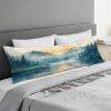 Long Body Pillow for Adults 16x47 Inch, Landscape Bed Pillows Sunset Double Sided Print Linen Throw Pillows Covers, for Side Sleeping Pregnant Pillow with Zipper for Home Bed Living Room Decor J0-289 view 2