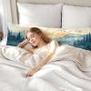 Long Body Pillow for Adults 16x47 Inch, Landscape Bed Pillows Sunset Double Sided Print Linen Throw Pillows Covers, for Side Sleeping Pregnant Pillow with Zipper for Home Bed Living Room Decor J0-289 view 4