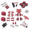RC Models Parts For WLtoys 1/28 284131 K969 K979 K989 K999 P929 P939 Metal Upgrade Parts Gearbox Servo Link 18 Pack RC Car Replacement Accessories(Red) view 1