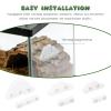 3Pcs Jumping Spider Enclosure Accessories, White Feeder Dish, Magnetic Mounting for Climbing, Spider Enclosure Resting and Exploration view 4
