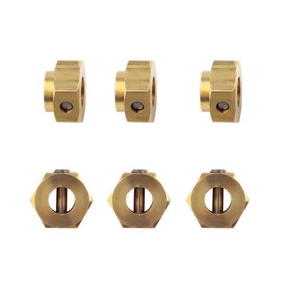 4PCS 6PCS 5MM 8. 5MM 10MM 12MM Heavy Brass Wheel Hex Extension Adapter for 1 10 Scale RC Crawler Car Compatible with Various Models Including TRX6 G63(6PCS 5MM)