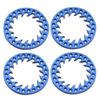 4PCS Aluminum 1.9 Inch Beadlock Wheel Outer Ring Compatible with 1 10 Scale RC Crawler and TRX6 CC01 1 9 Wheels Hub(G-3) view 1