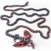 critigulf 3D Printed Giant Long Dragon - Largest Size Toothless with Wings and Pangolin Features (Silver-red-Bronze) view 2