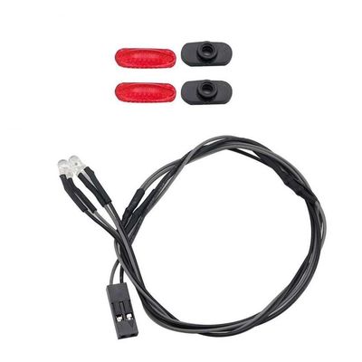 1 Pair D110 Width Lamp Compatible with Traxas Rc Crawler Car Compatible with 1 10 1 14 Scale Models Part Numbers 90046 90053(Red)