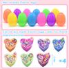 28 Pack Butter Slime Kit, DIY Stress Relief Slimes Pre Filled Easter Egg Surprise Toys for Basket Stuffers Egg Hunt Party Favors Goodie Bag view 3