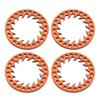 4PCS Aluminum 1.9 Inch Beadlock Wheel Outer Ring Compatible with 1 10 Scale RC Crawler and TRX6 CC01 1 9 Wheels Hub(G-1) view 1