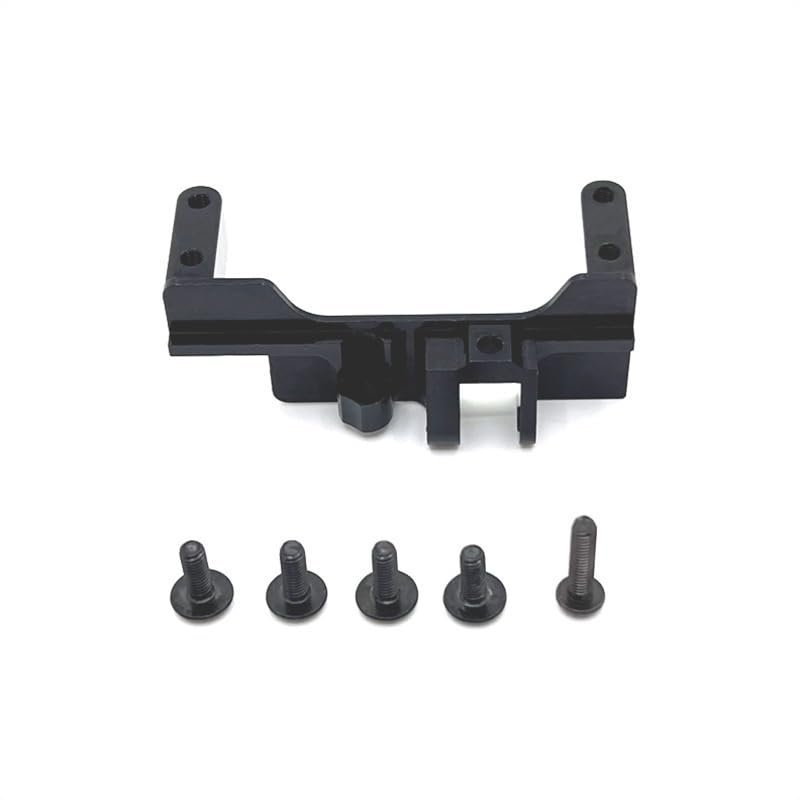 Metal Upgraded Servo Base Suitable for M-JX H12Y H12Y+ RC Car Accessories, Modification of Front Axle Servo Fixing Parts(Black)