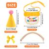 12pcs Mini Party Hats for Stuffed Animals, Felt Cone Hats Dolls Dog Cat Rabbit Puppies Assorted Animal Birthday Party Decorations view 2