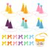12pcs Mini Party Hats for Stuffed Animals, Felt Cone Hats Dolls Dog Cat Rabbit Puppies Assorted Animal Birthday Party Decorations view 4
