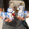 2026 Year of The Horse Chinese New Year Ornaments,Chinese Zodiac Horse Pendant Statues Plush Toy Chines-e New Yea-r Mascot Figurine Stuffed Animal for Spring Festival Home Decor (White) view 3