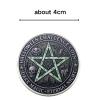2025 Halloween Witch Trick or Treat Challenge Coin - Dark Magic Eternal Night Collectible Token, Double-Sided Printing Coin with Pumpkin Skull Bat Motifs for Halloween Party Decor & Gifts view 4
