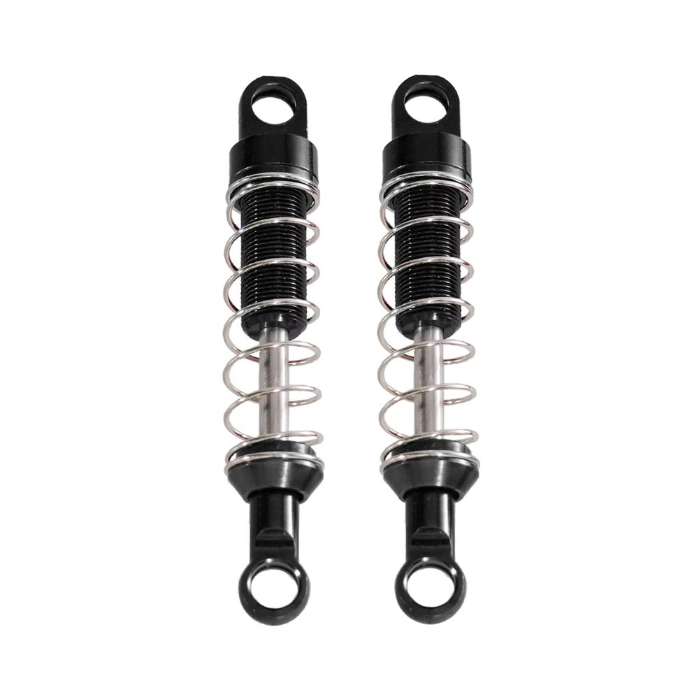 RC Models For MN For MN78 For MN82 1/12 RC Car Metal Front Shock Absorber Upgrade Model Accessory Modified Repair Replacement Assemble(Black)