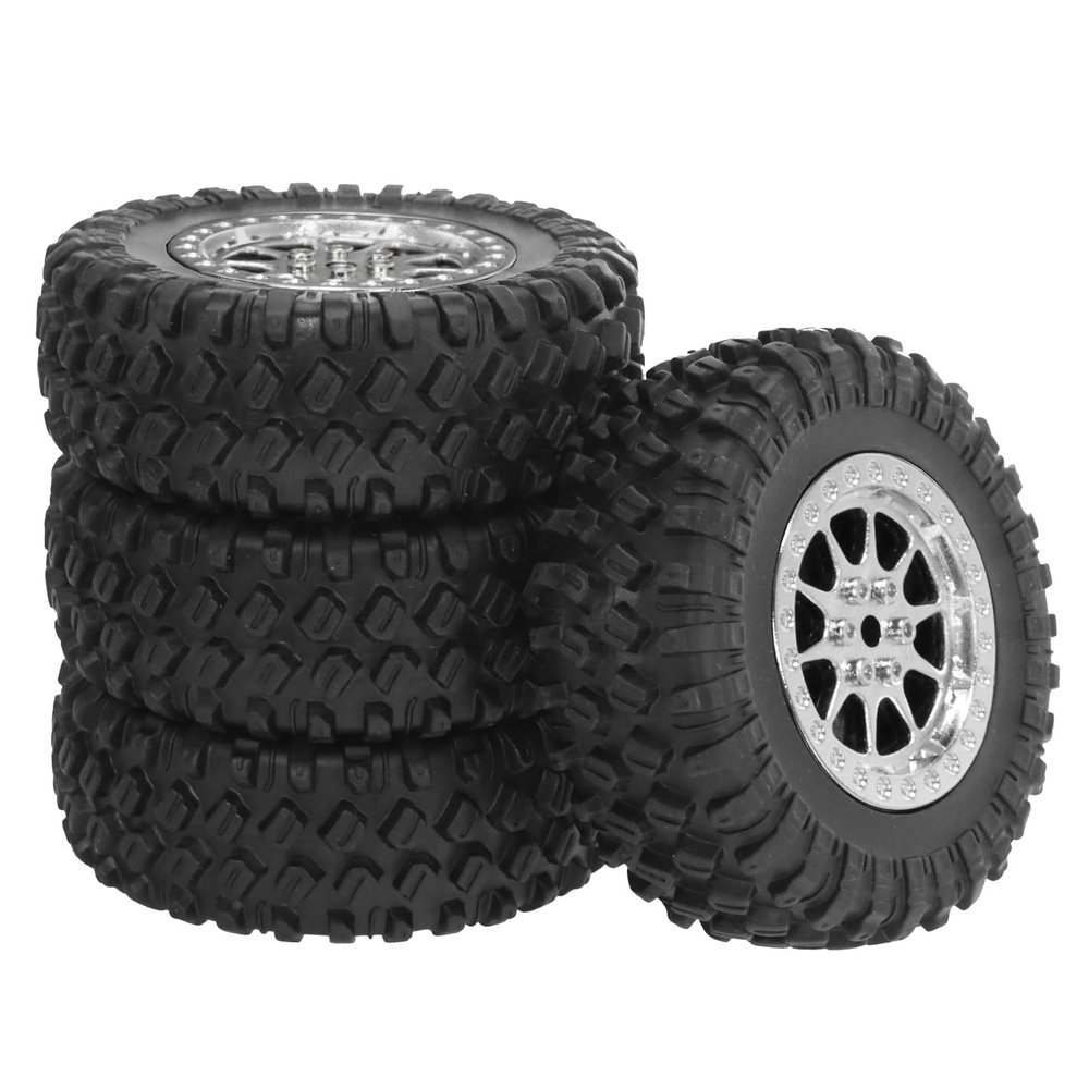 4PCS Plastic Clamp Tire Hub Inner Cotton Tire 70mm Inner Diameter 5mm for M-N D90 MN98 MN99S MN82 for W-PL C14 C24 C34 B14 B24 RC Car(Type A S)