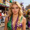 NociHah Mardi-Gras-Necklace for Costume-Accessory, Green-Purple-Gold Fleur-De-Lis Bead Necklace for Women-Men-Carnival Party-Decorations view 2
