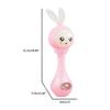 CCYLEZ Baby Rattle Light Up Musical Toy for Infant Handeye Coordination, Multimode Teether Rattle Musical Stick for Kids, ABS Material Blue Size 21.5 * 5.*6cm (Pink) view 2