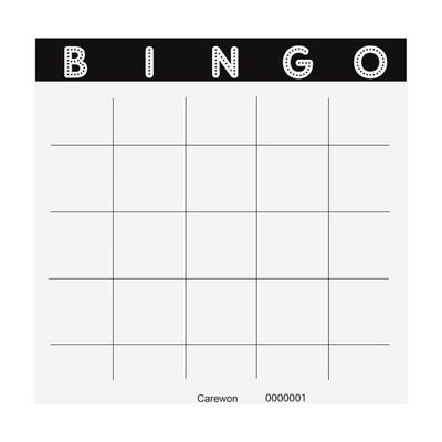 Carewon 50 Blank Bingo Cards, 9" x 9", Large - Disposable Paper Bingo Sheets for Classroom, Parties & Events