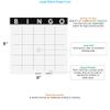 Carewon 50 Blank Bingo Cards, 9" x 9", Large - Disposable Paper Bingo Sheets for Classroom, Parties & Events view 2
