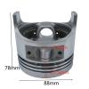 88MM Piston Kit for 188FA 188F 10HP Air Cooled Engine - 6.5KW Generator Replacement Parts view 3