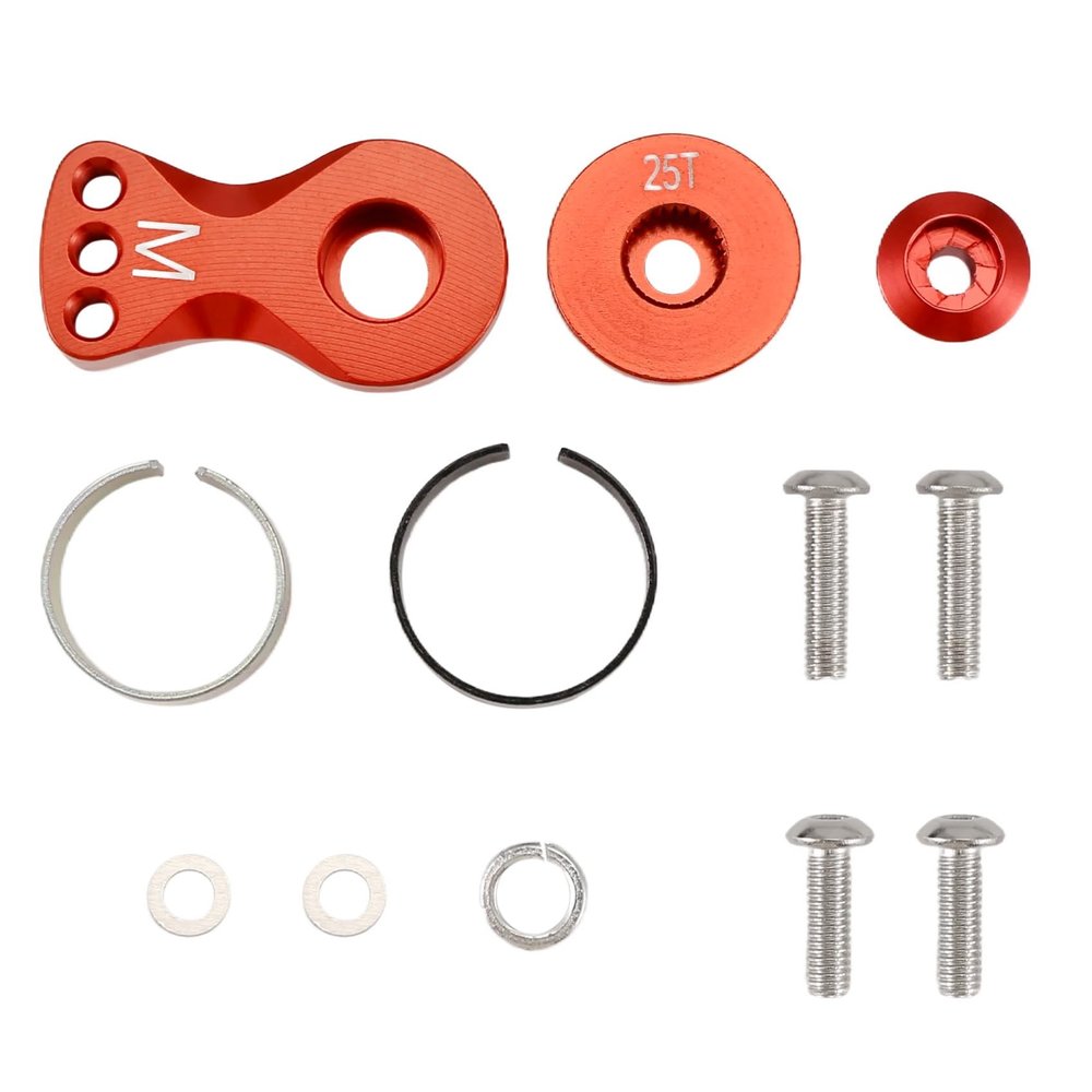 Bloepum Metal 25T Adjustable Servo Saver Arm Horn for -4 SCX10 1/10 RC Cars Helicopter Model Boat Upgrade Parts,M,D