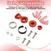 Bloepum Metal 25T Adjustable Servo Saver Arm Horn for -4 SCX10 1/10 RC Cars Helicopter Model Boat Upgrade Parts,M,D view 4