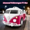 Licensed Volkswagen 12V Kids Ride on Car by INFANS with Cup Holder, LED Headlight, Music & Horn, Kids Electric Vehicles Bus for 3-6 Years Old (Pink) view 3