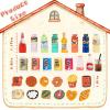 100pcs Miniature Food Drink Mini Brand Bottles Soda Pop Cans Cake Ice Cream Pretend Play Kitchen Game Party Accessories Toys for 1/12 Doll House Resin Food Figures Dollhouse Kitchen Decorations view 2