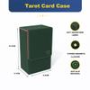 Boltquan Green Tarot Card Holder with Red Interior Fold-Top Case with Magnetic Lid Closure Fits Standard Tarot Decks Outer Dimensions 5.39 x 3.38 x 2 Inches (Green-Red) view 3